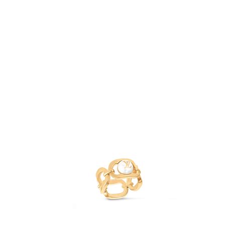 louis vuitton pearl ring|My LV Chain Pearls Ring S00 .